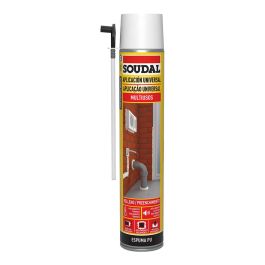 Soudal Espuma Expansiva de Poliuretano con Cánula Clásica 750 ml, Aislamiento Térmico Acústico, Relleno Interior Exterior, 0.04 W/mK