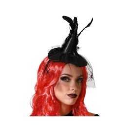 Diadema Bruja Negro con Plumas y Velo - Accesorio para Disfraces de Maga Oscura o Personajes Góticos Precio: 1.5900005. SKU: B13N4G72W4