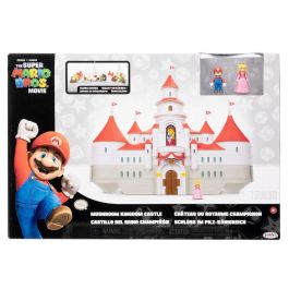 JAKKS PACIFIC Playset Castillo del Reino Champiñón + 2 figuras de la película Super Mario Bros