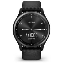 Garmin Vivomove Sport - Reloj inteligente híbrido con manecillas, pantalla táctil y funciones conectadas - Negro pizarra