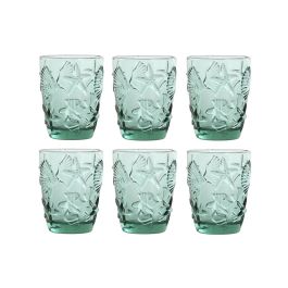 Vaso Mediterraneo DKD Home Decor Turquesa 5 x 10 x 8 cm Set de 6
