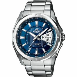 Casio EF129D2AVEF Reloj Analógico para Hombre de Acero Inoxidable con Dial Azul, Brazalete Azul y Gris, Resistente al Agua Precio: 86.88999957. SKU: S0442955