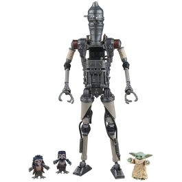 Hasbro Star Wars The Black Series Figura de Acción IG-12 y Grogu de The Mandalorian, 15 cm
