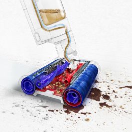 Dyson Wash G1 Akku-Wischsauger - Aspiradora Escoba sin Cable para Limpieza Húmeda y Seca (Negro/Azul)