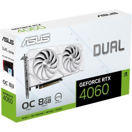 Asus 90YV0JCB-M0NA00 Tarjeta Gráfica Dual GeForce RTX 4060 EVO OC White Edition 8GB GDDR6 DLSS 3