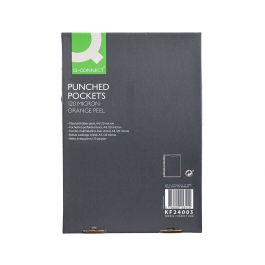 Q-connect Funda Multitaladro DIN A4 120 mc Piel de Naranja Caja de 100 Unidades