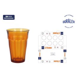 Duralex Vaso Picardie Ámbar 360cc Ø 8.8x12.4 cm (16 Unidades) Precio: 27.50000033. SKU: B1688RXNR6