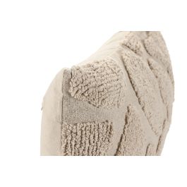 DKD Home Decor Pack de 2 Cojines Boho de Algodón Crudo 30x50 cm, Hechos a Mano, con Cremallera y Relleno de 380g
