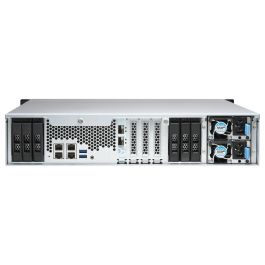 QNAP Servidor NAS TS-h1886XU-RP R2 18 Bahías, Intel Xeon D-1622, 32GB RAM ECC, 4x2.5GbE, 2x10Gb SFP+, Rack 2U, QuTS hero, Sin Discos