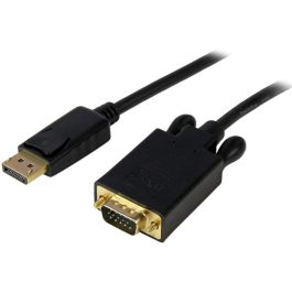 Adaptador DisplayPort a VGA Startech DP2VGAMM6B (1,8 m) Negro 1.8 m Precio: 34.59000017. SKU: S55057180