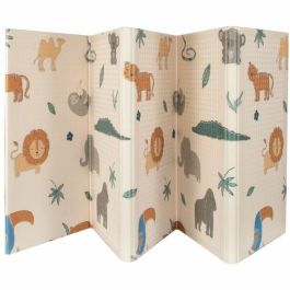 Nuby NUB0048526251254 Alfombra de juego reversible Safari 200 x 150 x 1 cm