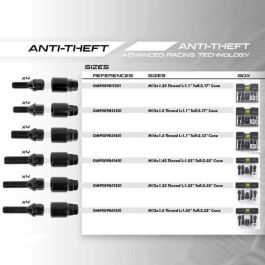 Kit de tornillos OMP OMPS09831401 M14 x 1,50 4 uds Negro Kit de tornillos OMP OMPS09831401 M14 x 1,50 4 uds Negro
