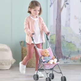 Accesorio bebé - COROLLE - Cochecito de caña rosa para bebé de 30, 36 y 42cm - A partir de 3 años