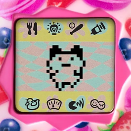 Bandai Original Tamagotchi Berry Delicious Mascota Electrónica Virtual con Pantalla a Color, 3 Botones y Juegos