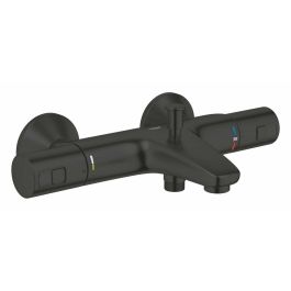 Grohe 345982430 Mezclador Termostático Baño/Ducha Precision Start 1/2, Negro Mate, Montaje en Pared Visto, Ahorro de Agua