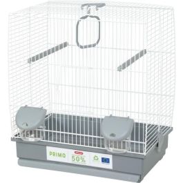 Jaula para pájaros - Carla - Plástico reciclado - 2 perchas - 2 comederos - Columpio