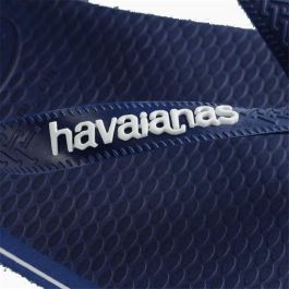 Chanclas para Hombre Havaianas Logo Filete Azul