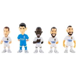 Minix Pack Real Madrid 5 Figuras 7cm Luka Modric, Thibaut Courtois, Vinicius Jr., Jude Bellingham y Eduardo Camavinga