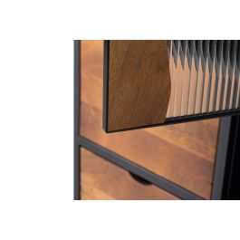 GINER Y COLOMER Vitrina Industrial de Madera de Mango y Metal 198 cm
