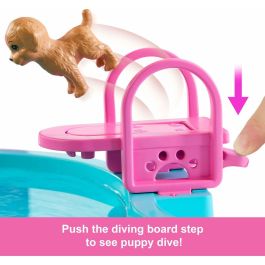 Barbie JFP01 Piscina de ensueño con Tobogán y Jacuzzi – Más de 20 accesorios