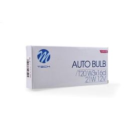 M-Tech WX3x16D 12V 21W WY21W Lámpara Ámbar (10 Unidades)