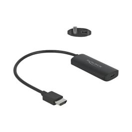 Delock Adaptador HDMI Macho a USB Type-C Hembra (DP Alt Mode) 8K@30Hz HDR10, HDMI-A a USB-C, 0.18m, LT6711GX