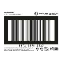 Inde Exprimidor y Rallador 4 en 1, 13.7x9.1x13.8 cm, 3.57 kg (12 Unidades)