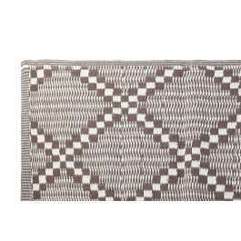 DKD Home Decor Alfombra Marrón Beige 210 x 150 cm (4 Unidades) Poliéster