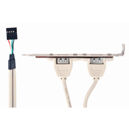Gembird CCUSBRECEPTACLE Tarjeta y Adaptador de Interfaz Interno USB 2.0 para Doble Conexión a Placa Base 0,25m Cable Gris/Metálico Precio: 5.59000035. SKU: B14BH7NQDB