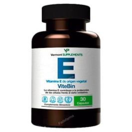 Vitebin Vitamina E natural 400 UI, 30 cápsulas. Antioxidante, protege las células y combate el envejecimiento. Precio: 12.4999996. SKU: B1FRMMA4Y3