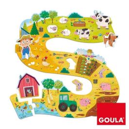 Goula Puzzle XXL Granja 53176 con 17 Piezas y Figuras para Niños +3 Años