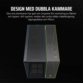 Corsair CC-9011287-WW Caja de PC 2500X mATX Aluminio Negro/Obsidiana