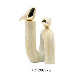 DKD Home Decor Figura Romantico Dorado Marfil Porcelana 11.5 x 27 x 19 cm Precio: 23.50000048. SKU: B124GHS8CF