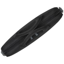 Rivacase 7522 Maletín para portátil Prater 14 pulgadas negro, de poliéster, con tirante para hombro y compartimento para tablet