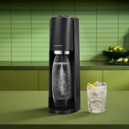 SodaStream Terra Negro Máquina para hacer agua con gas de 1 L