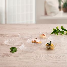 Plato Vidrio Select Vidrio Quid 14x13,8x1,5 cm (12 Unidades) Plato Vidrio Select Vidrio Quid 14x13,8x1,5 cm (12 Unidades)