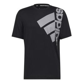 Camiseta de Manga Corta Hombre Adidas Big Badge Negro 43-45