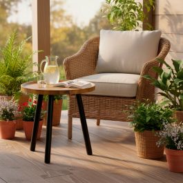 Mesa auxiliar Max Home Negro 38 x 37 x 38 cm (4 Unidades)