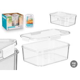 Fiambrera Rectangular Hermetica Blanca 950Ml Leknes 20X7CM (24 Unidades) Precio: 79.49999959. SKU: B1B6PFCBTM