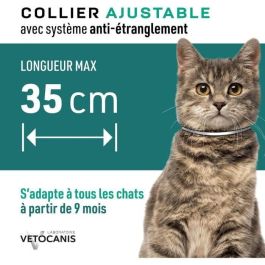 Vetocanis Collar antiparasitario reflectante para gatos - 3 meses de protección