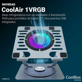 Base de Refrigeración para Portátil CoolBox COO-NPC17-AV1 Plateado
