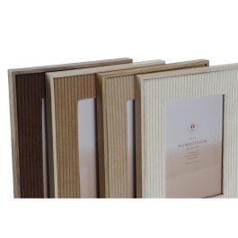 DKD Home Decor Marco de Fotos Moderno 10x15 cm - Pack de 4 Unidades Surtidas en Tonos Beige y Marrón, de Terciopelo y Cristal DKD Home Decor Marco de Fotos Moderno 10x15 cm - Pack de 4 Unidades Surtidas en Tonos Beige y Marrón, de Terciopelo y Cristal