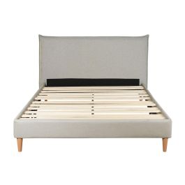 DKD Home Decor Cama Urban Desmontable Beige Poliéster/Madera para colchón 150x200cm - 219x108x177cm