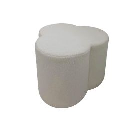 DKD Home Decor Reposapiés Blanco 53 x 53 x 40 cm Poliéster