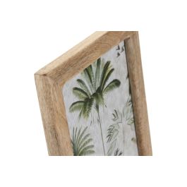 DKD Home Decor - Marco de Fotos 15x20 cm Marrón de Mango y Cristal Natural Redondeado Urban Softedges (4 Unidades)