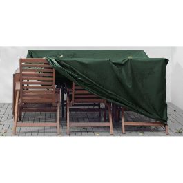 Altadex Funda Protectora para Mesa y Sillas, Verde, 205 x 325 x 90 cm, Poliéster 240 g/m², Impermeable