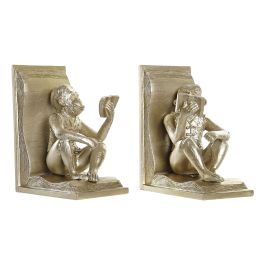 Sujetalibros Colonial DKD Home Decor Champan 12 x 17.5 x 13 cm Set de 2 Sujetalibros Colonial DKD Home Decor Champan 12 x 17.5 x 13 cm Set de 2