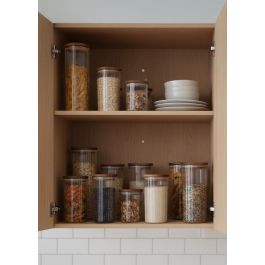 Inde Tarro Boro Ottico T/Acacia Red. 1320 ml (9.2x9.2x25.7 cm) - La Mediterran (12 Unidades)