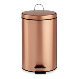 Papelera Pedal 7L Metal Cobre Berilo 20X30CM (4 Unidades) Precio: 58.49999947. SKU: S3609372