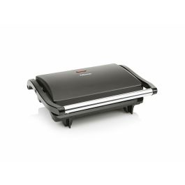 Tristar GR-2650 Parrilla Eléctrica Contacto 700W con Tapa Flotante y Antiadherente para Paninis, Carnes y Verduras 22.5x14 cm